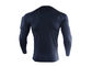 人のための長い袖の堅いワイシャツのスポーツの適性の速い乾燥したTシャツ サプライヤー